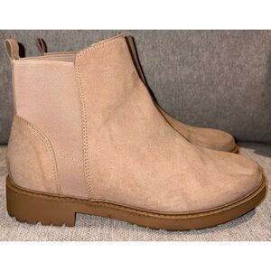 Esprit taupe suede booties size 10